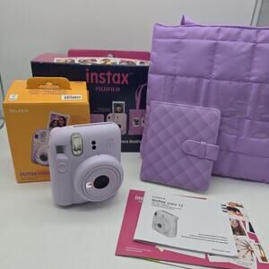 Fujifilm Instax Mini 12 Instant Film Camera Christmas Bundle Lilac Purple